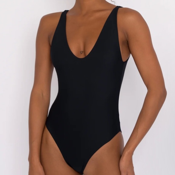 Skatie Blue and White One Piece Swimsuit - Picture 3 of 4